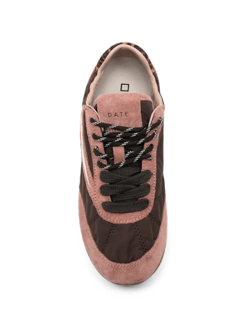 D.A.T.E. lace-up panelled sneakers Roze