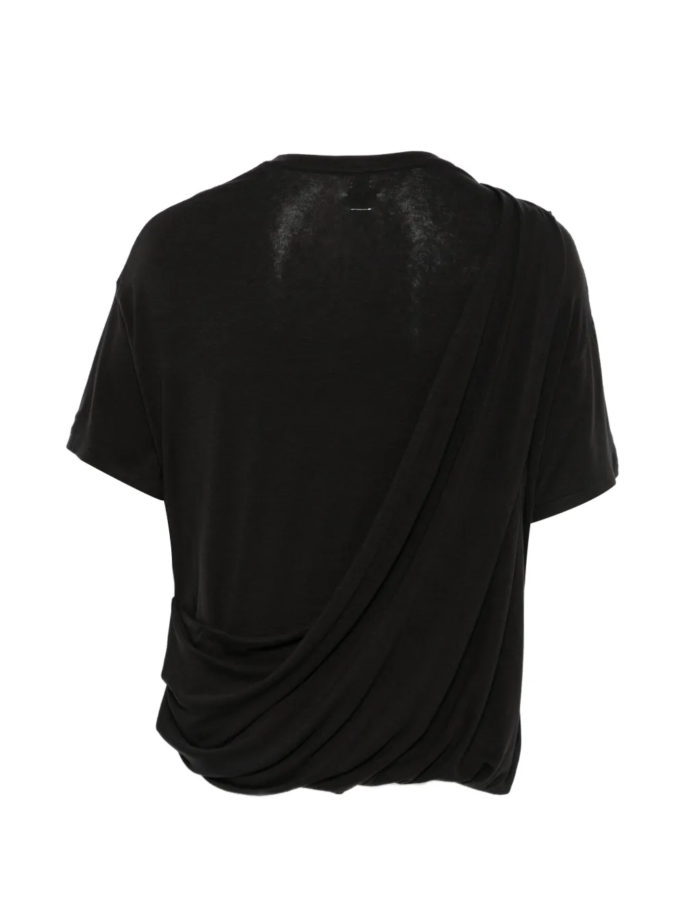 Post Archive Faction Gedrapeerd T-shirt Zwart