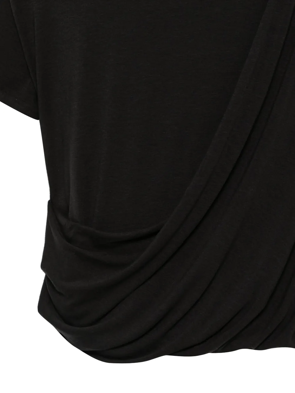 Post Archive Faction Gedrapeerd T-shirt Zwart