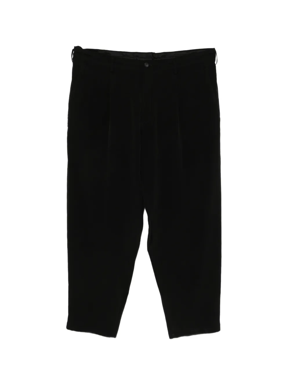 Yohji Yamamoto pleated wide-leg trousers - Schwarz