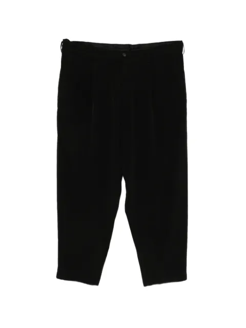 Yohji Yamamoto Calça wide leg com pregas