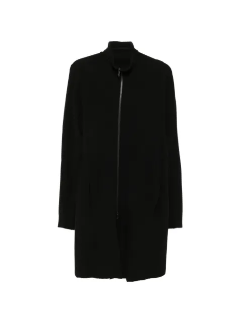 Leon Emanuel Blanck zip-up waffle-knit coat