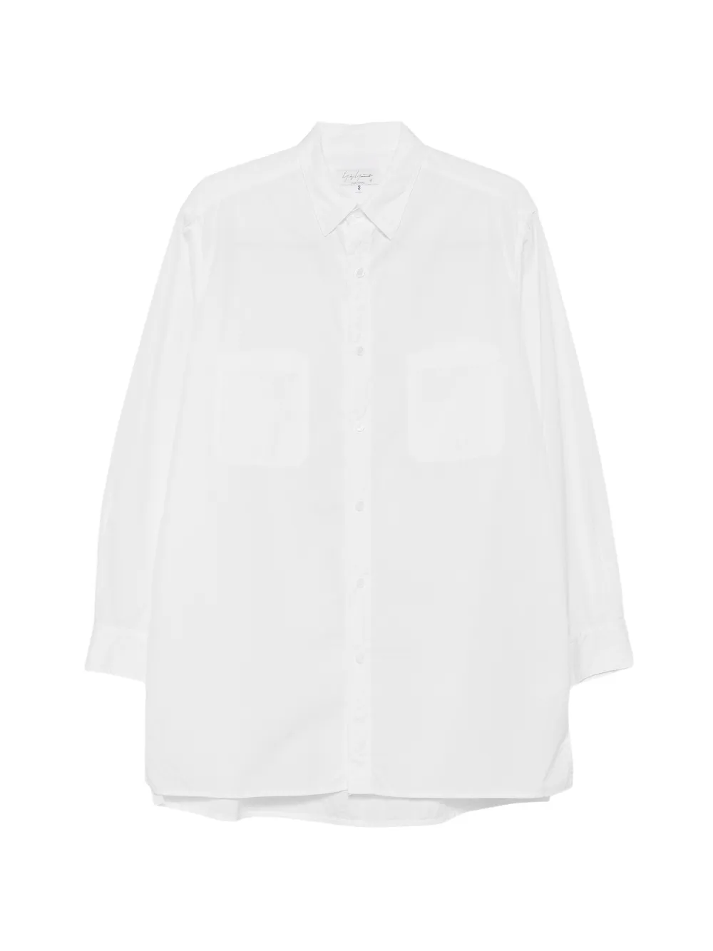 Yohji Yamamoto long-sleeve shirt - Weiß