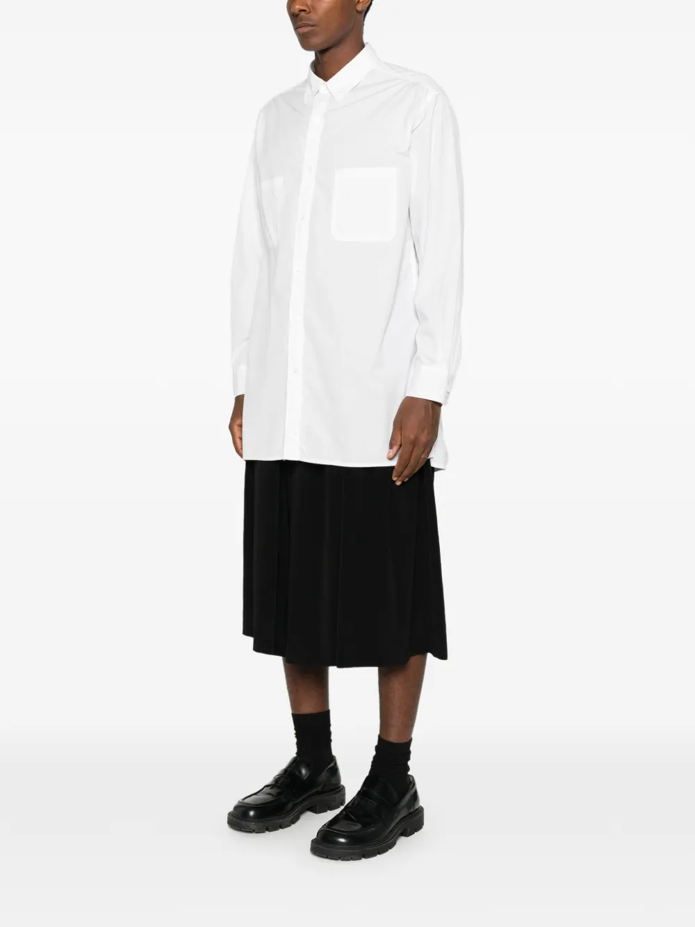 Yohji Yamamoto Overhemd met lange mouwen Wit