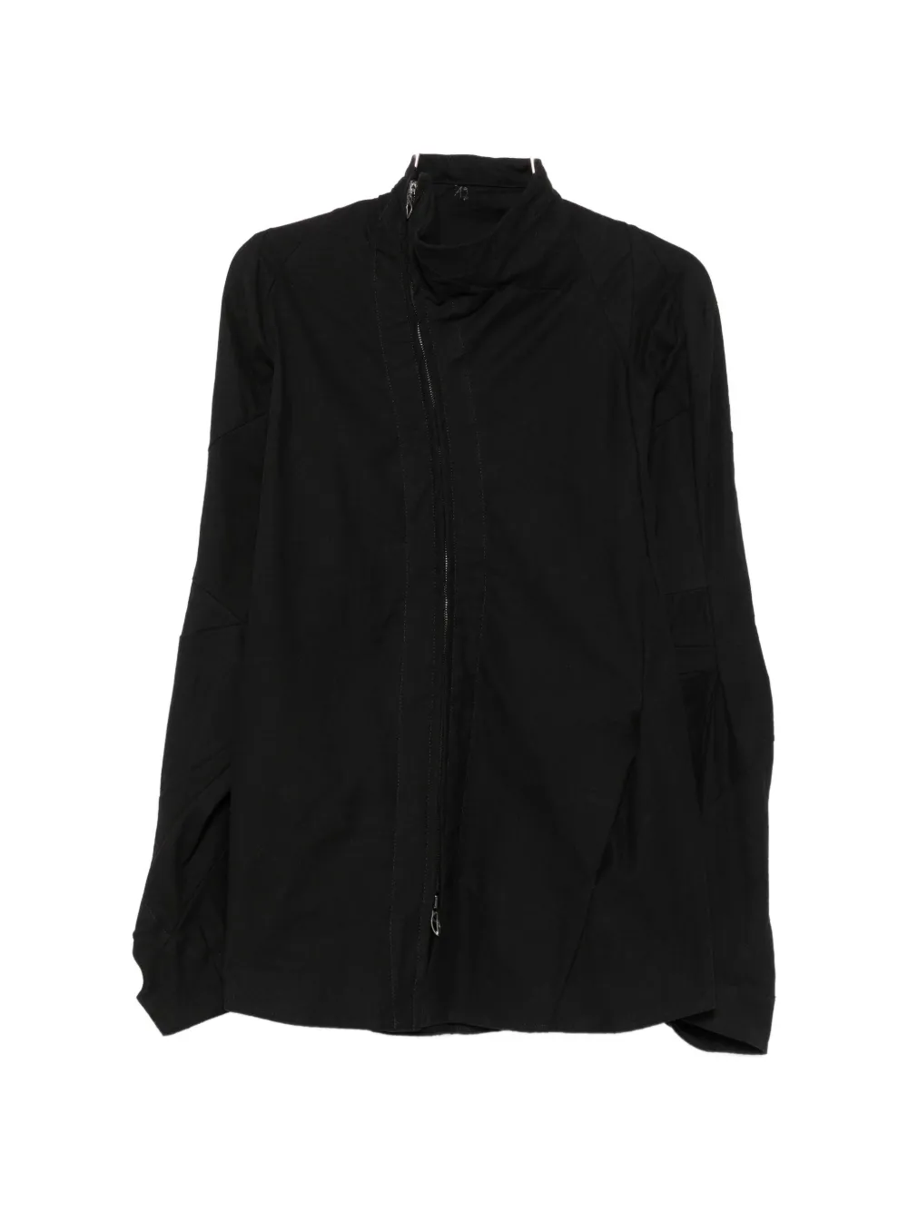 Leon Emanuel Blanck high-neck shirt jacket - Schwarz