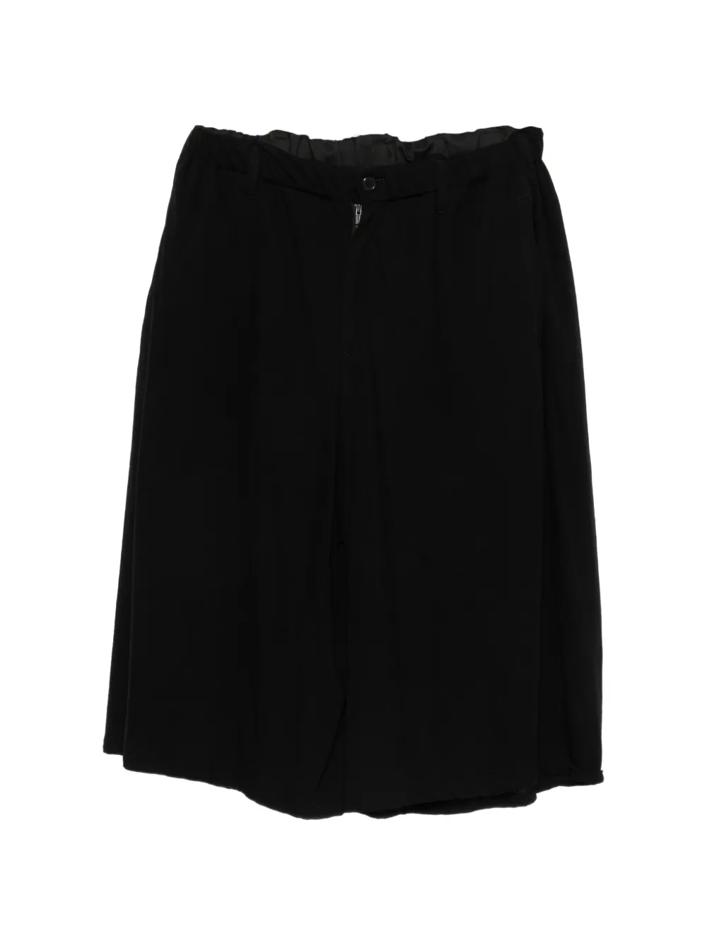 Yohji Yamamoto elasticated-waistband shorts - Schwarz