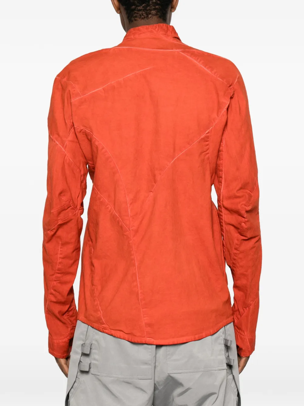 Leon Emanuel Blanck Shirtjack met asymmetrische rits Oranje
