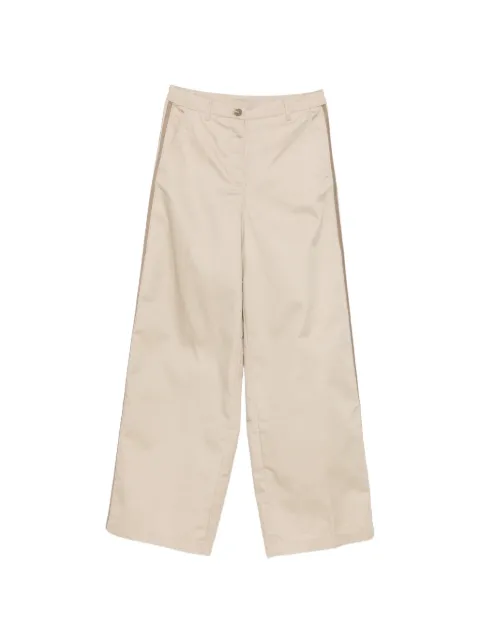 adidas pantalones con motivo de rayas y logo bordado