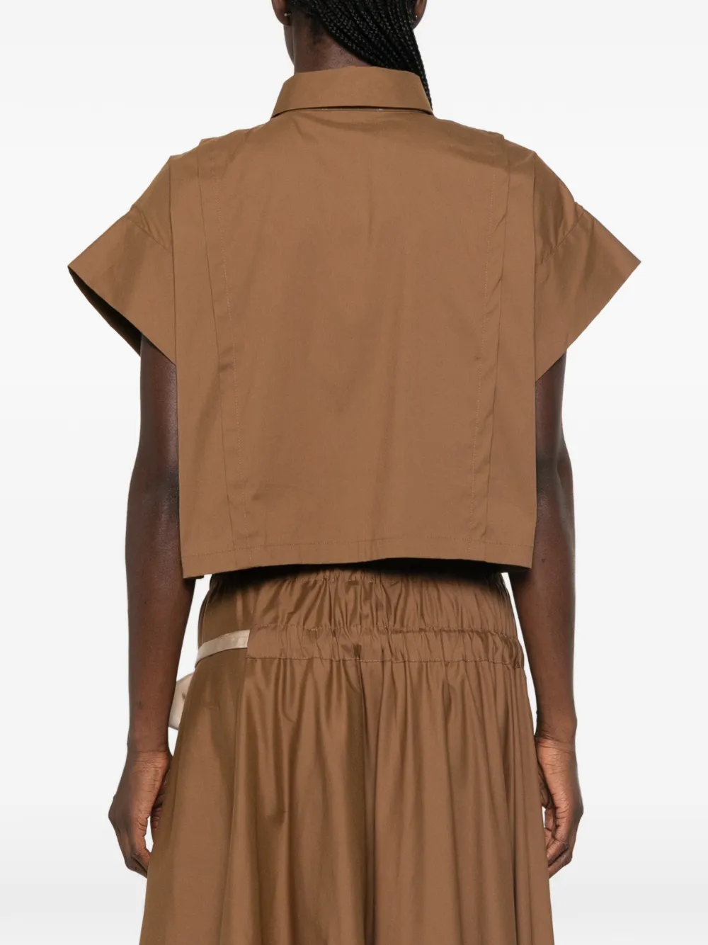 I BLUES Cropped button-down blouse Bruin