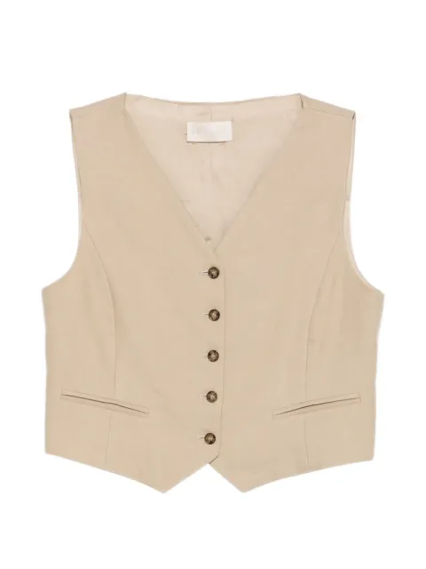 I BLUES V-neck button-up waistcoat