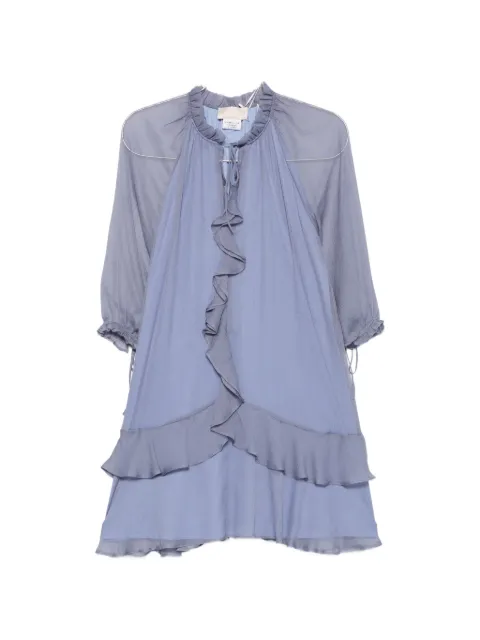I BLUES ruffled tiered mini dress