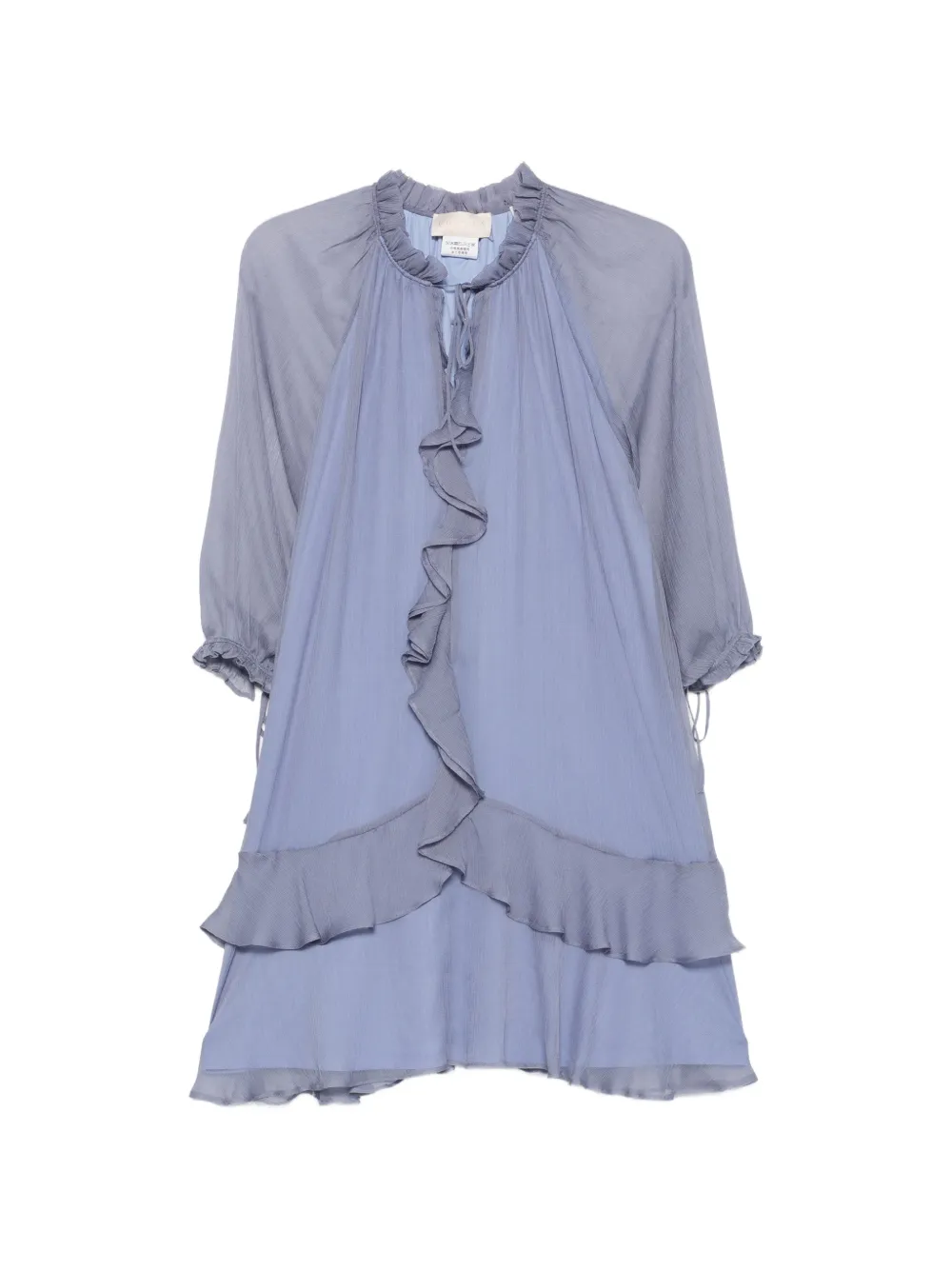 I BLUES ruffled tiered mini dress