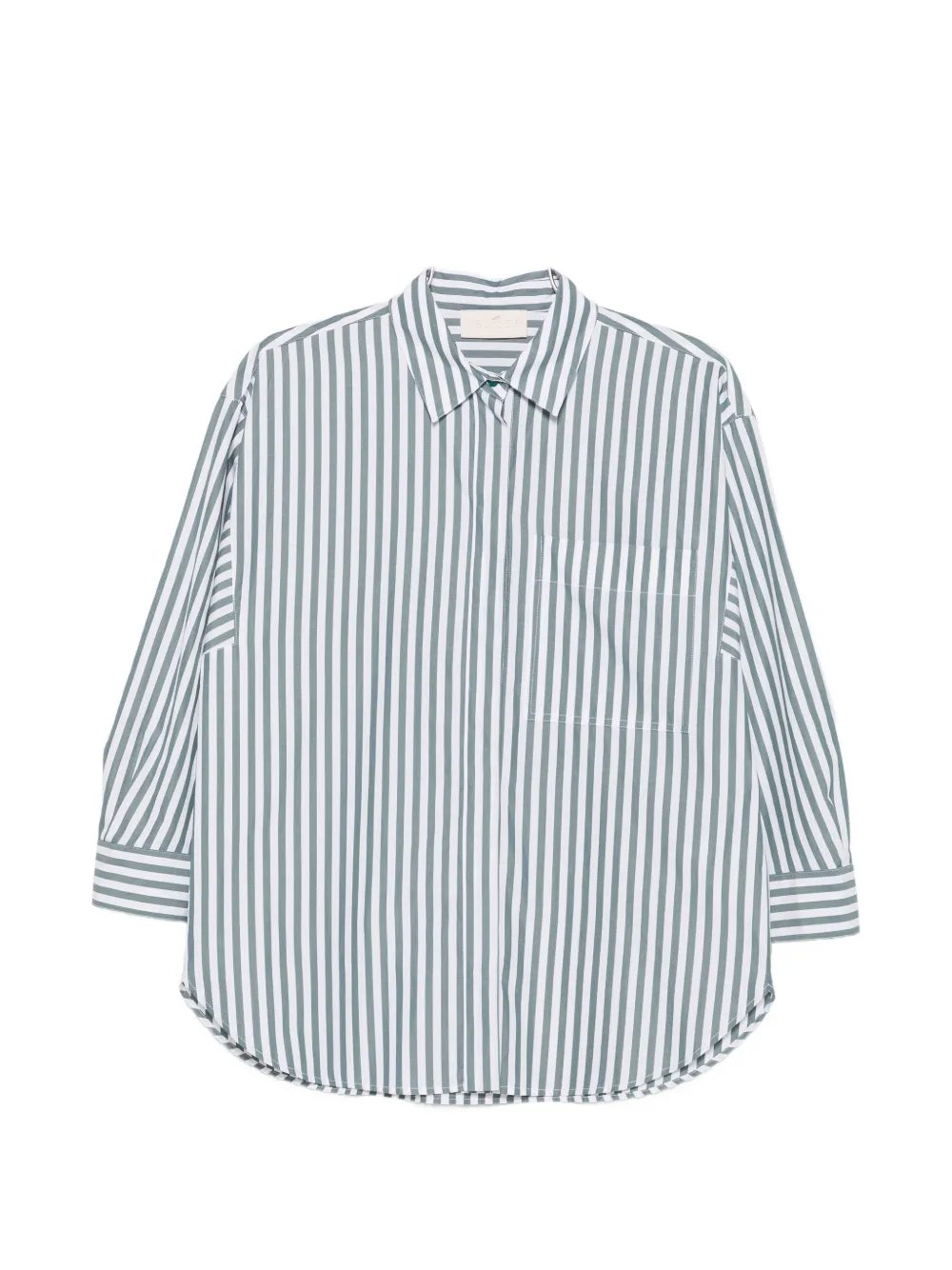I BLUES striped cotton shirt - Weiß