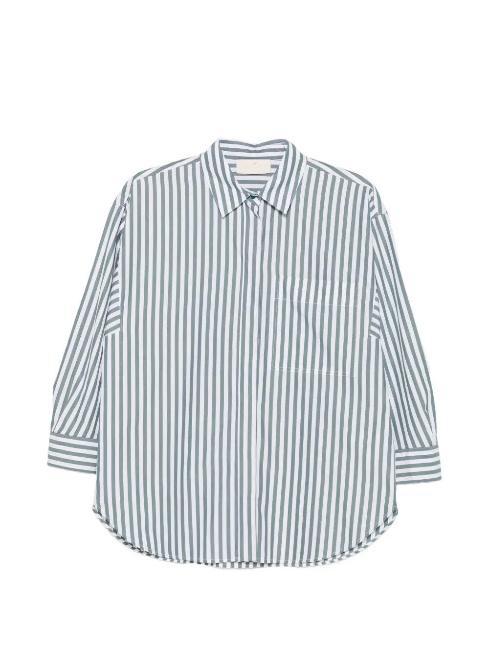 I BLUES striped cotton shirt