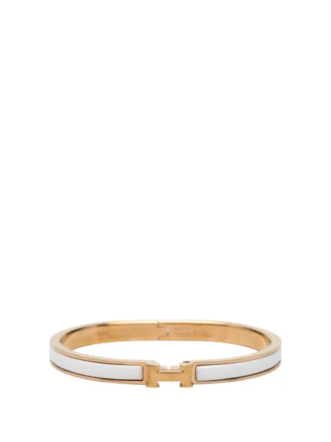 Hermès Pre-Owned 2000-2026 Extra Narrow Enamel Clic H Bracelet PM costume bracelet