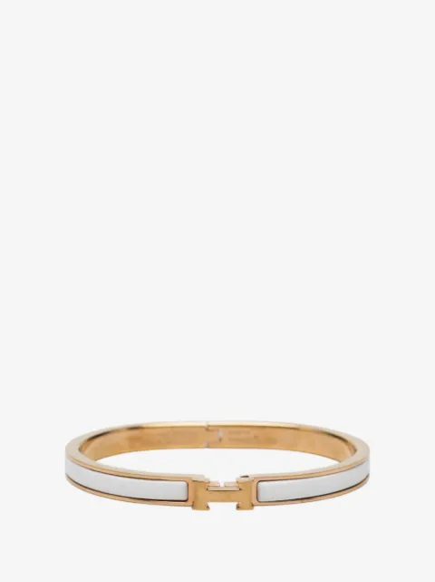 Hermès Pre-Owned 2000-2026 Extra Narrow Enamel Clic H Bracelet PM costume bracelet