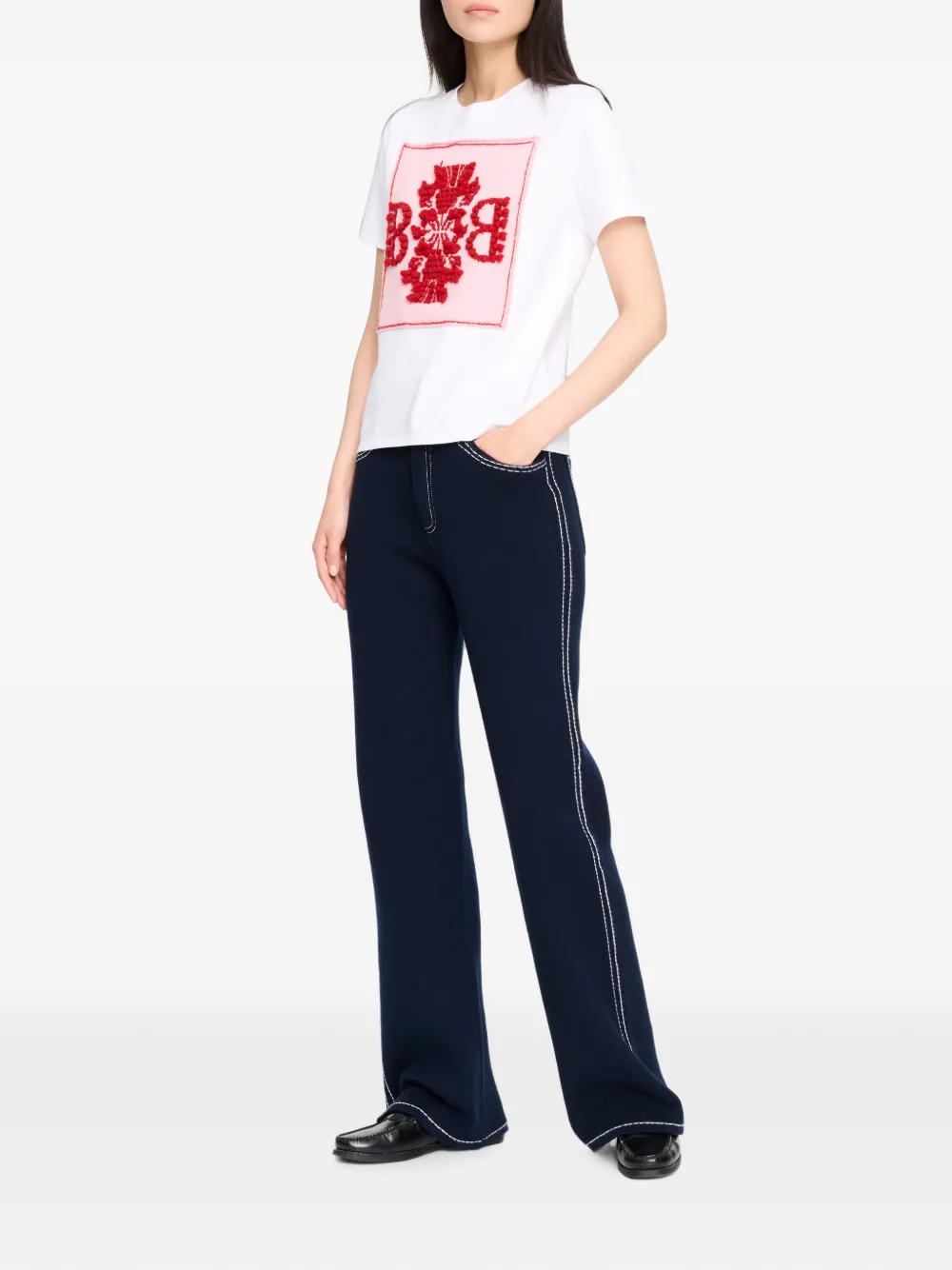 Barrie Kasjmier T-shirt Wit