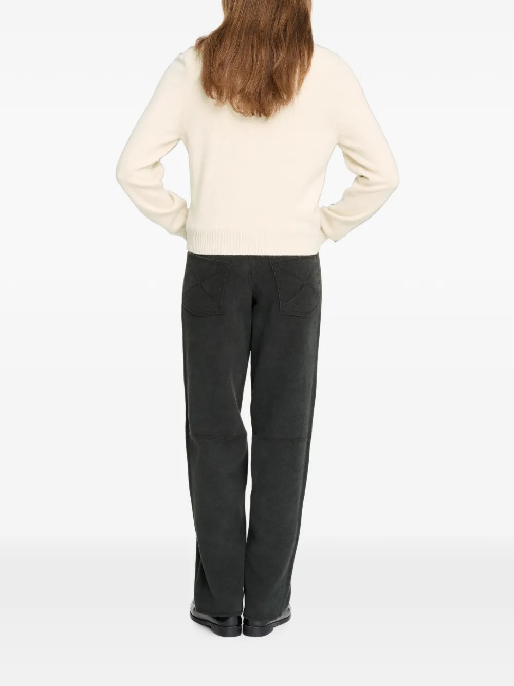 Barrie Kasjmier vest met distel-patroon Wit