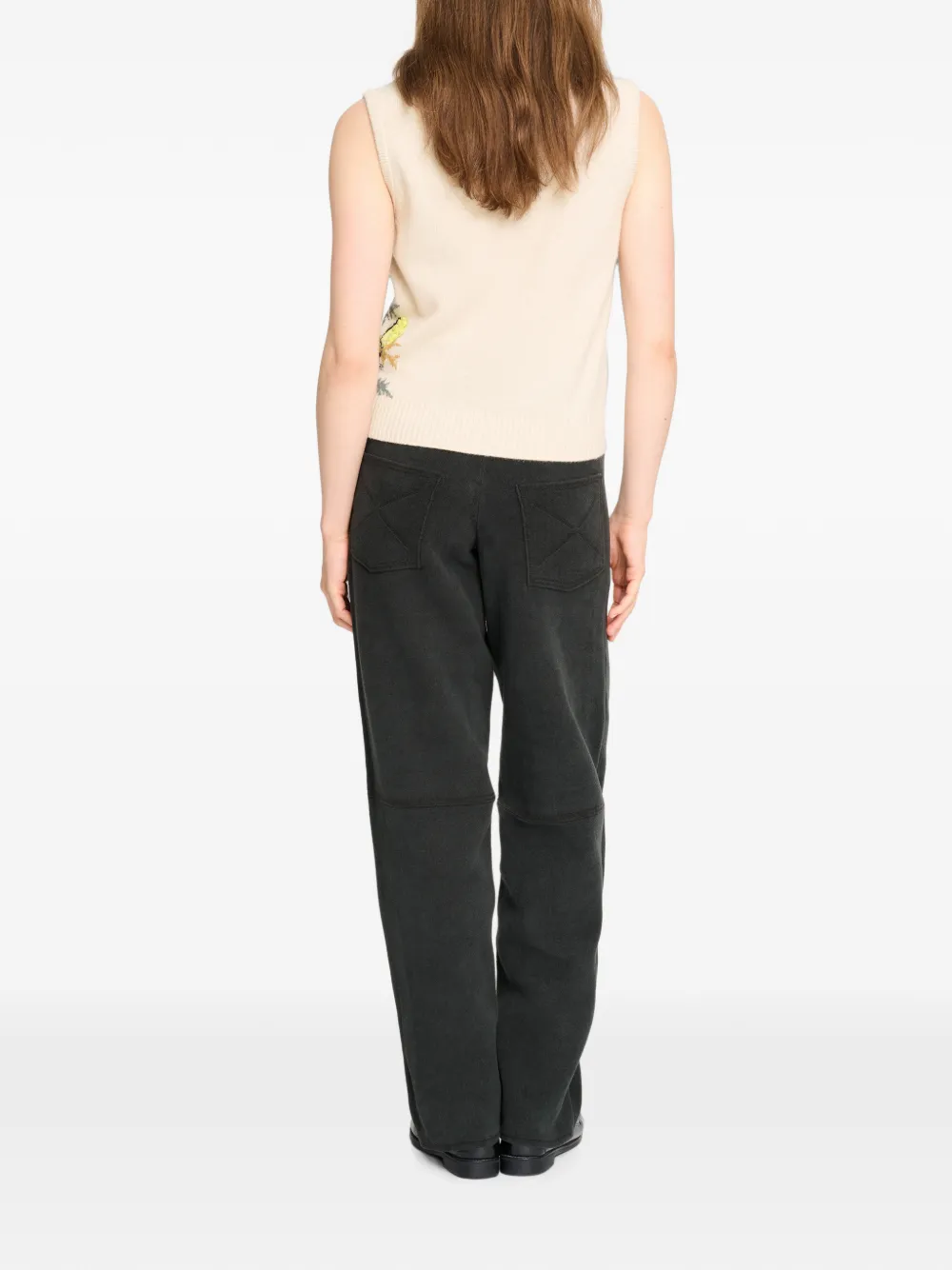 Barrie Kasjmier top met distel-patroon Wit