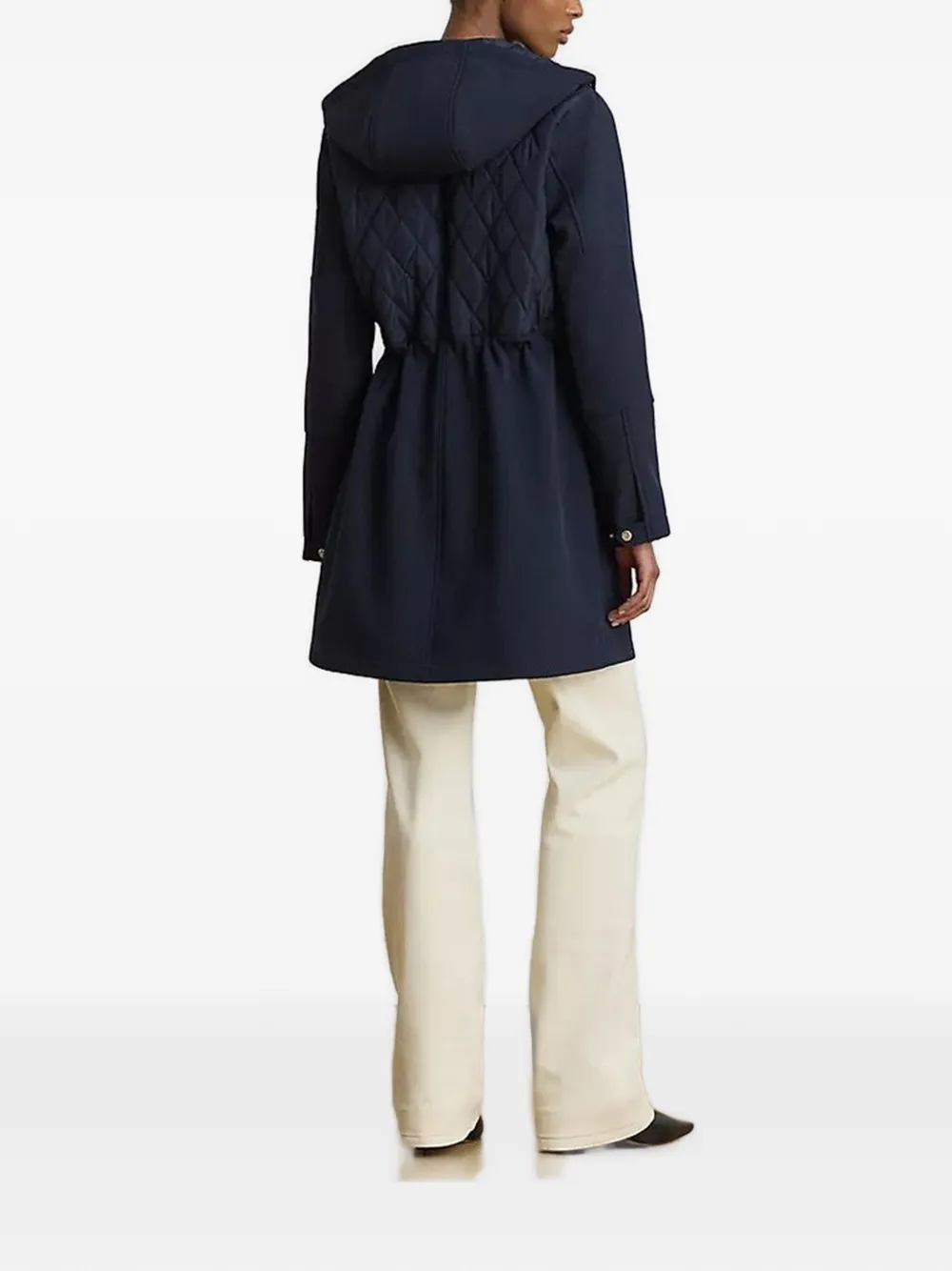 Lauren Ralph Lauren Jas met gewatteerd vlak en trekkoord Blauw