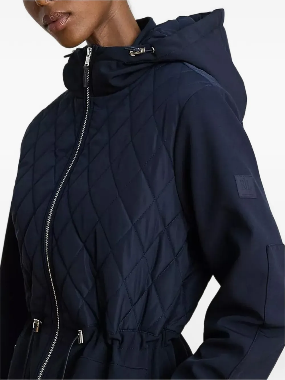 Lauren Ralph Lauren Jas met gewatteerd vlak en trekkoord Blauw