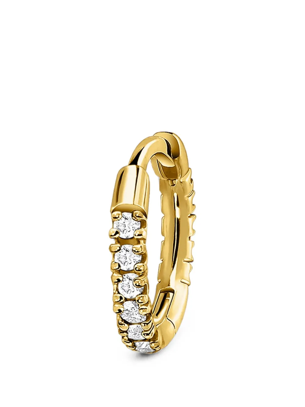SABOTEUR diamond hoop earrings - Oro