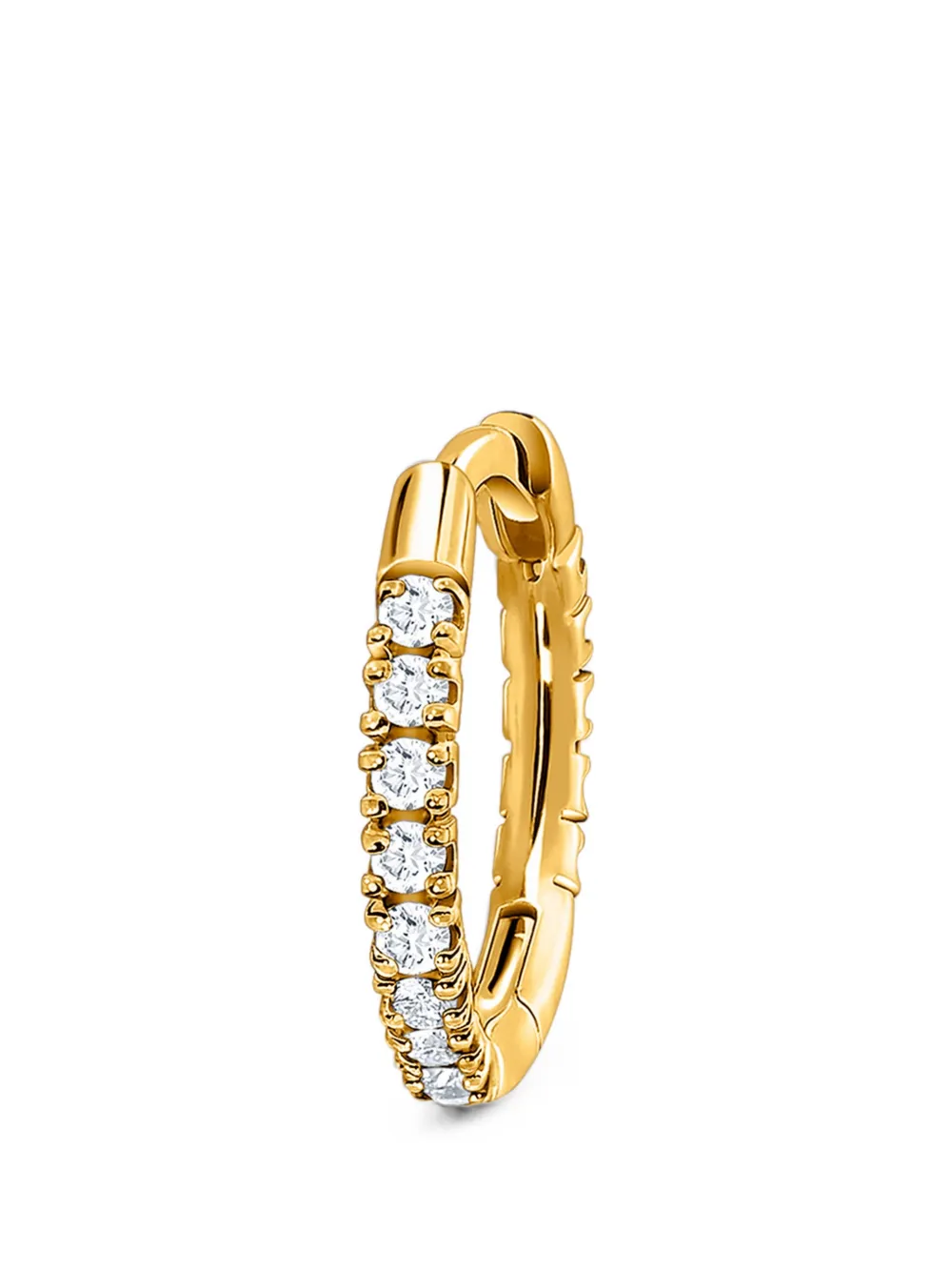SABOTEUR diamond hoop earrings - Gold