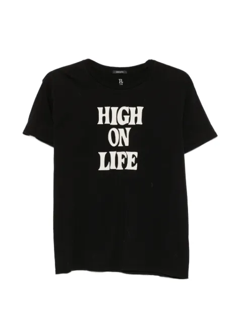 R13 slogan-print T-shirt