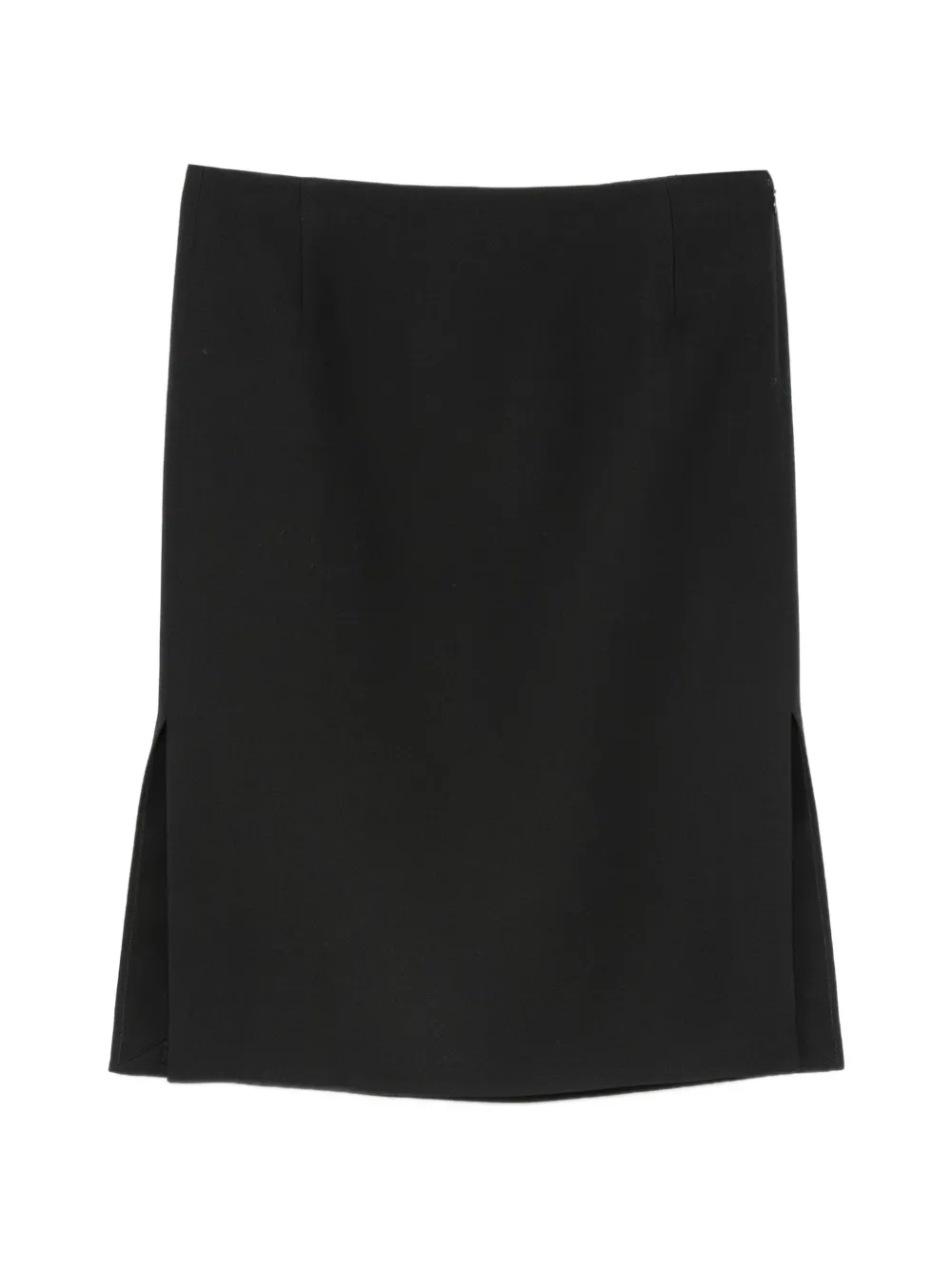 FENDI side-slit midi skirt - Nero
