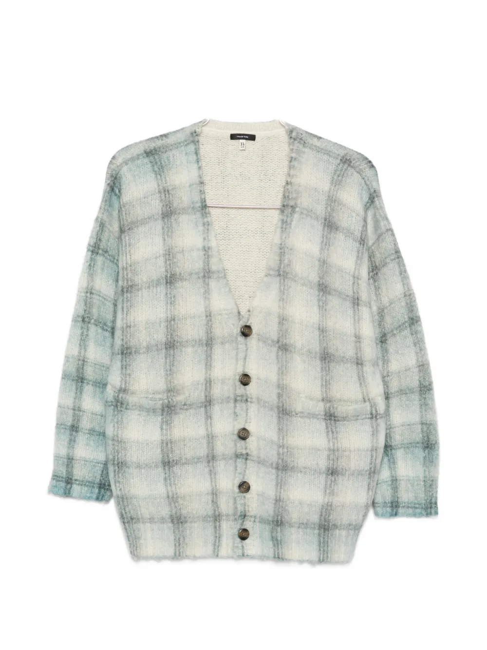 R13 plaid-pattern cardigan - Toni neutri