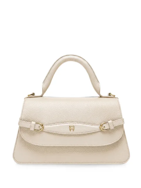 AIGNER small Cavallo grained leather tote bag