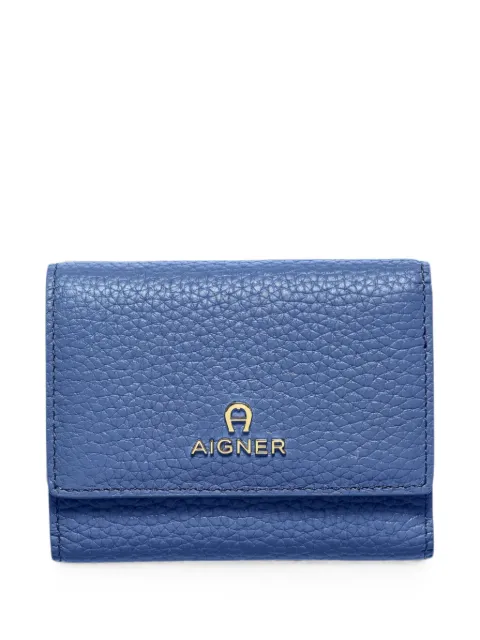 AIGNER Ivy pebbled-leather wallet