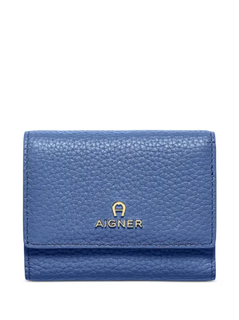 AIGNER Ivy pebbled-leather wallet