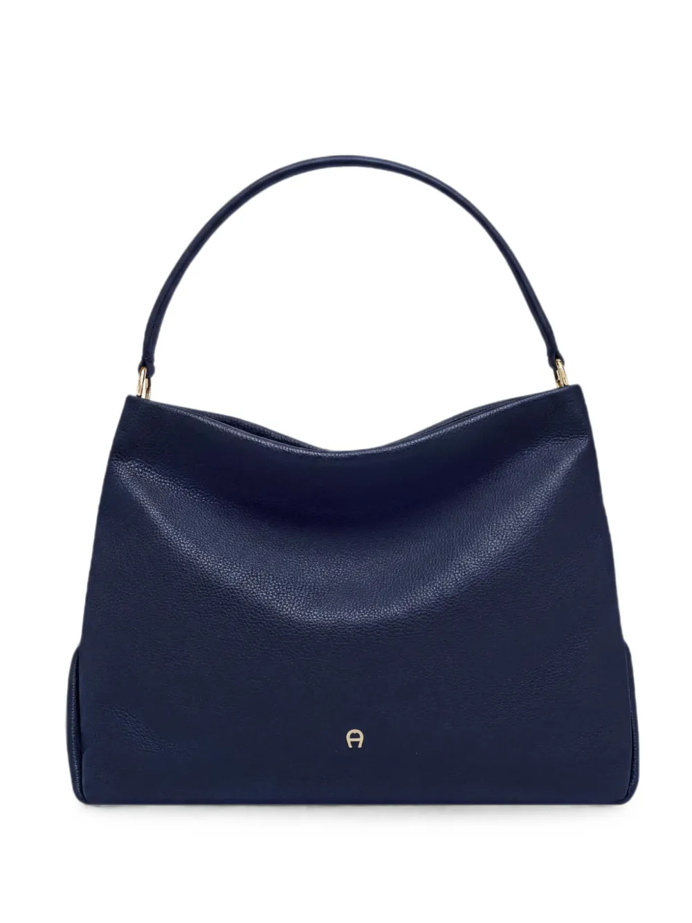 AIGNER medium Paola pebbled shoulder bag - Blau