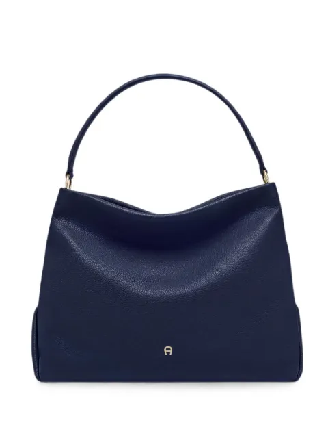 AIGNER medium Paola pebbled shoulder bag