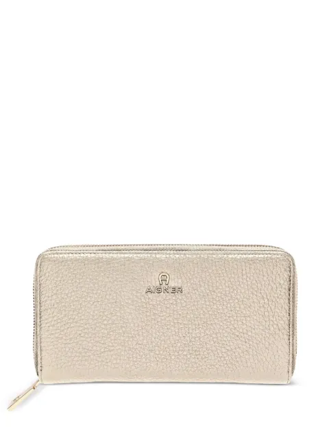 AIGNER Ivy pebbled-leather wallet
