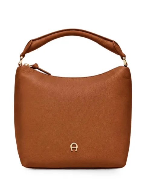 AIGNER small Zita pebbled bucket bag