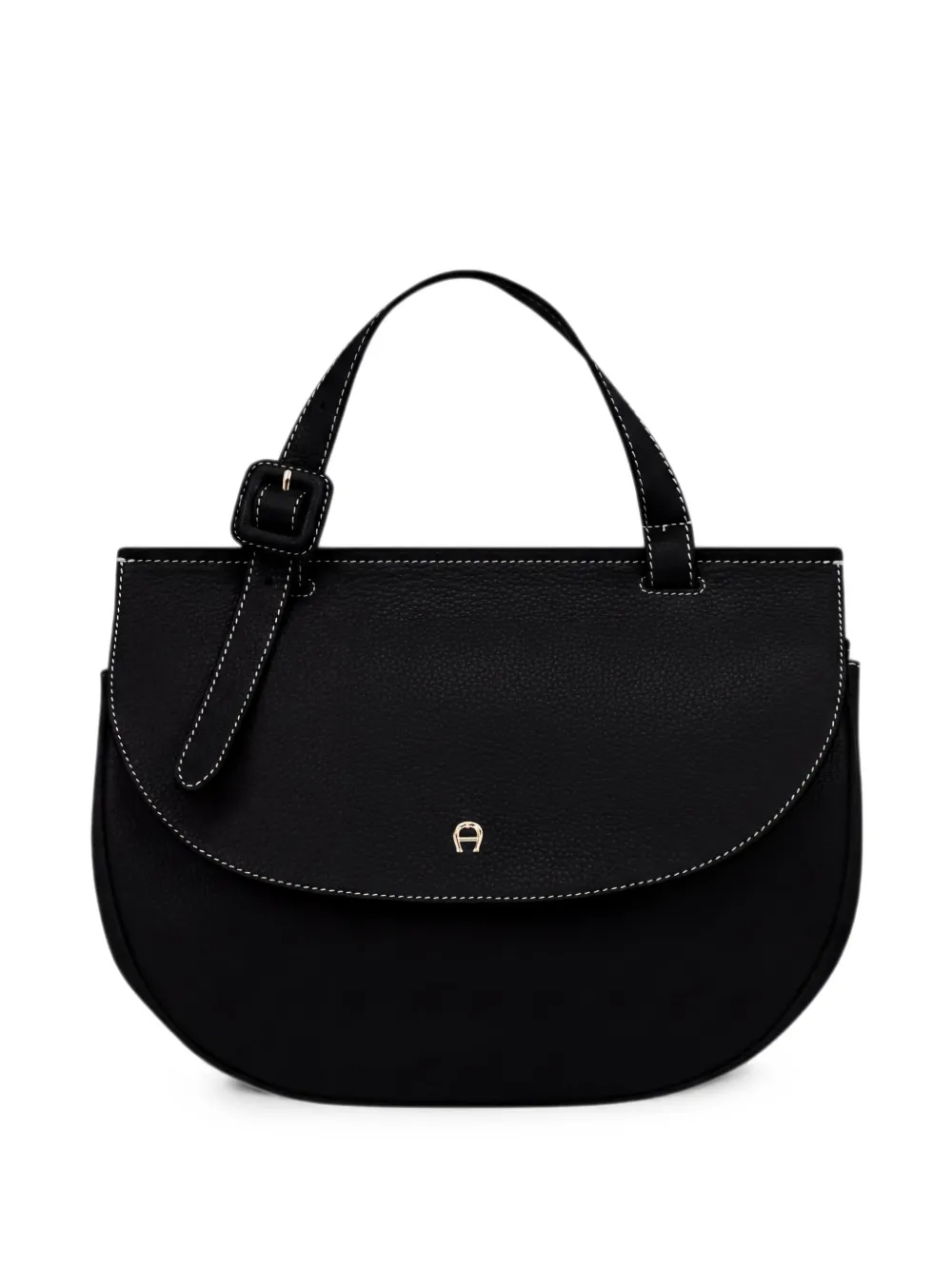 AIGNER Miranda buckled tote bag - Nero
