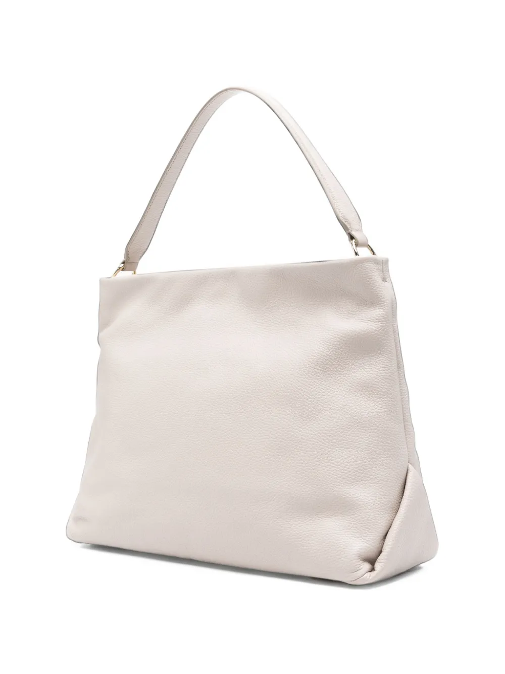 AIGNER Paola leren schoudertas met textuur Beige