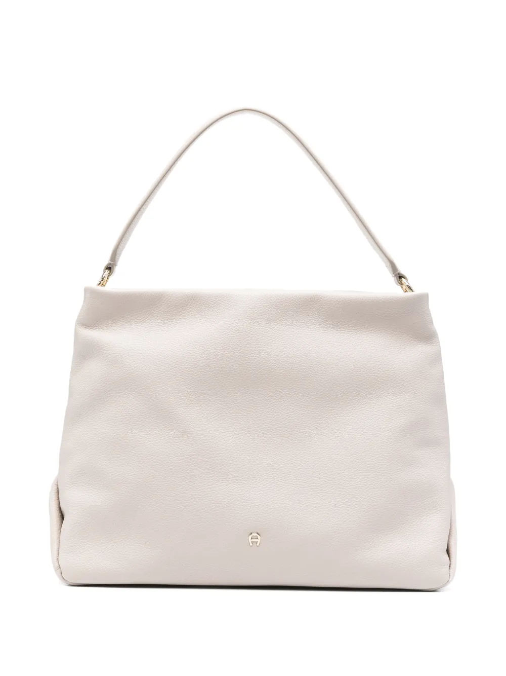 AIGNER Paola leren schoudertas met textuur Beige