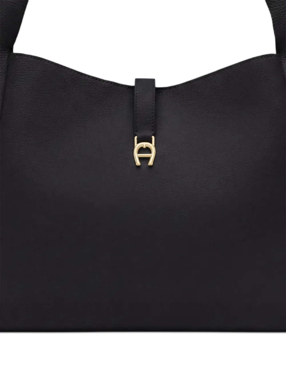 AIGNER Medium Zaira shopper met logo-plakkaat Zwart