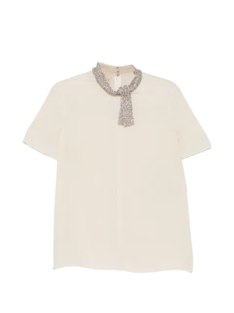 Valentino Garavani crystal-embellished blouse