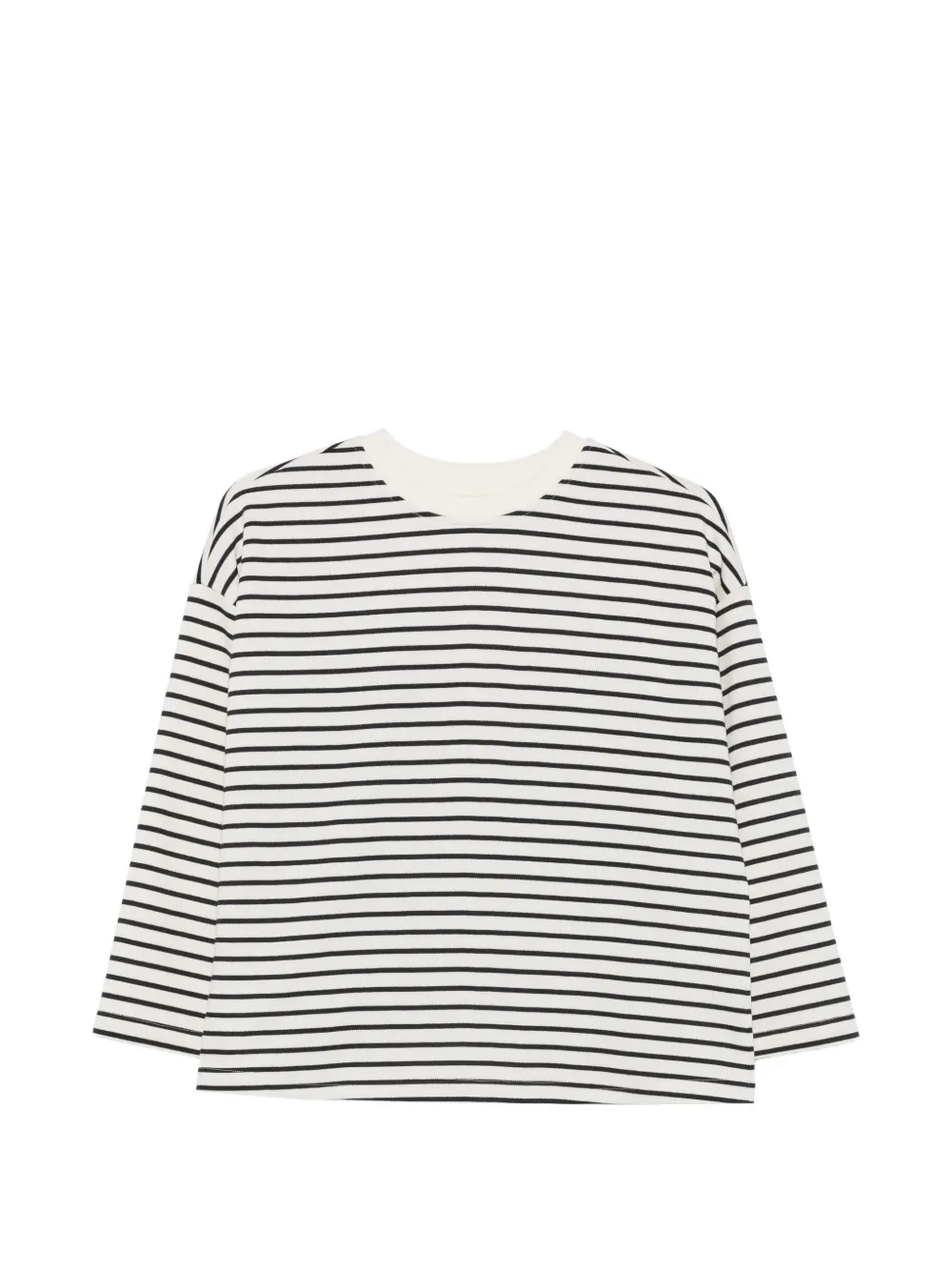 MAISON123 horizontal-stripe drop-shoulder T-shirt