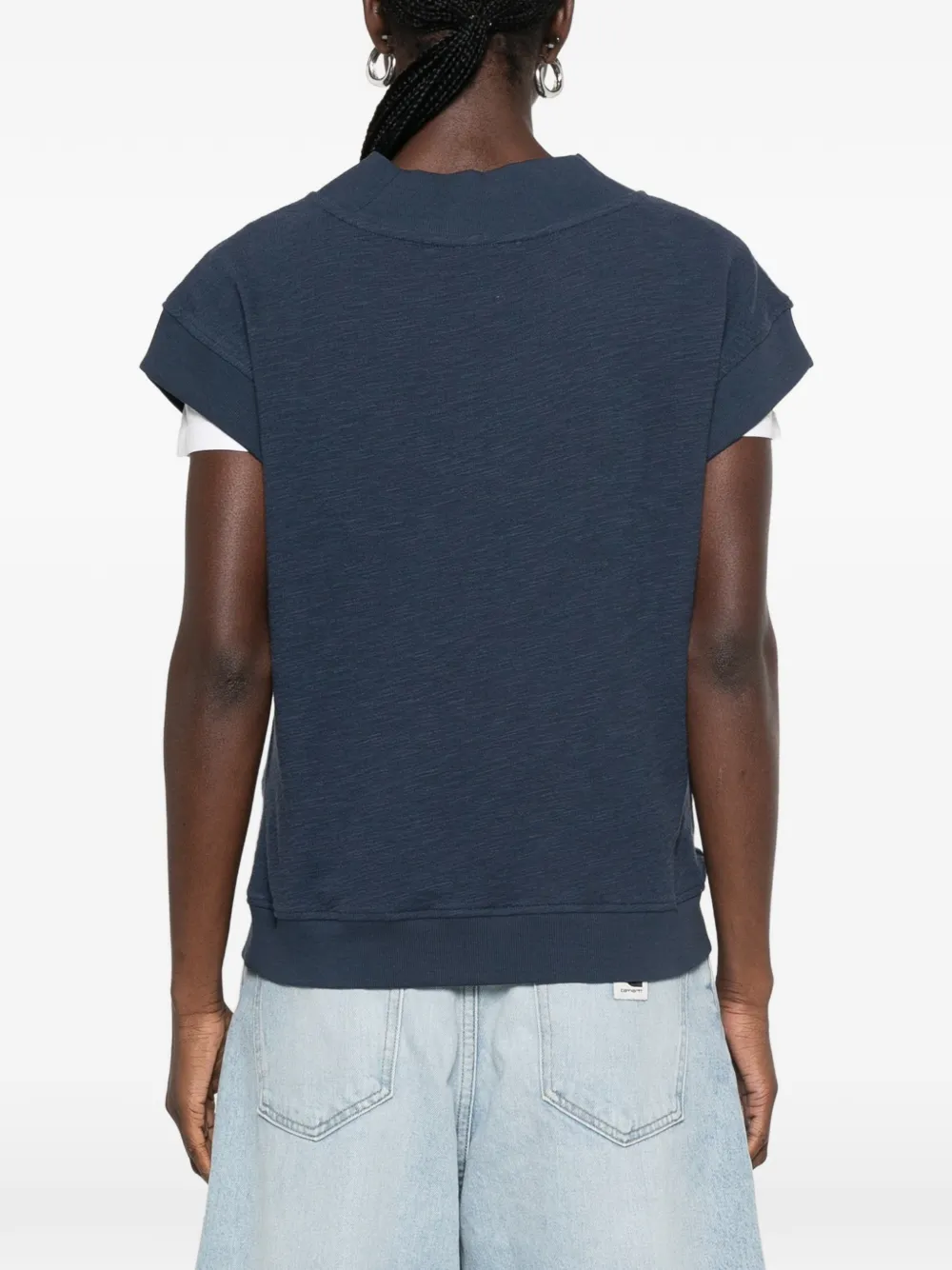 MAISON123 Mouwloze top Blauw