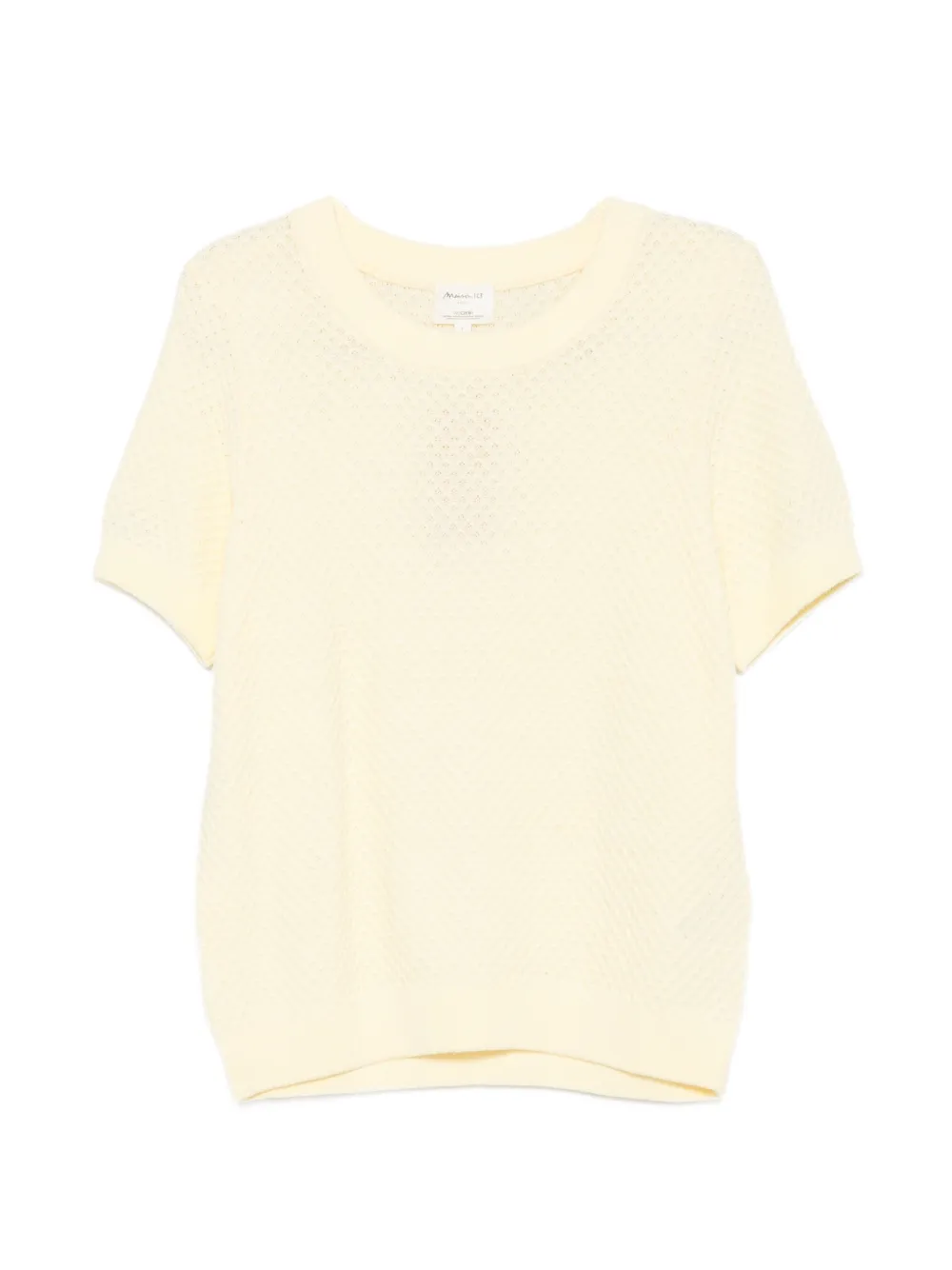 MAISON123 pointelle-knit short-sleeve sweater