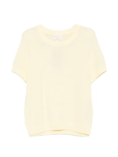 MAISON123 pointelle-knit short-sleeve sweater