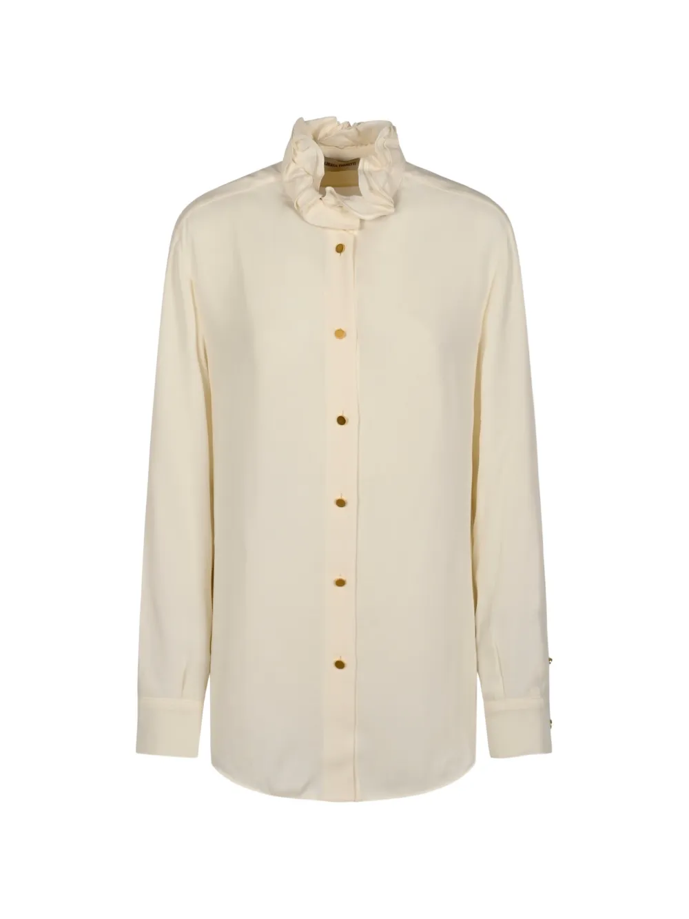 Alberta Ferretti ruffled-collar long-sleeve shirt