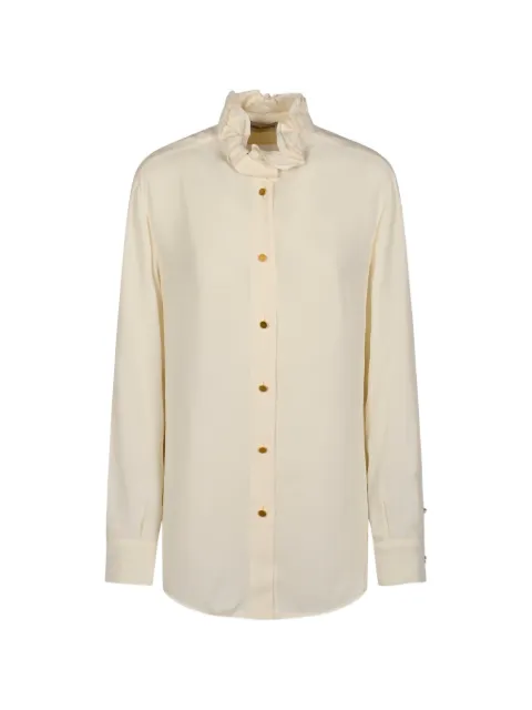 Alberta Ferretti ruffled-collar long-sleeve shirt