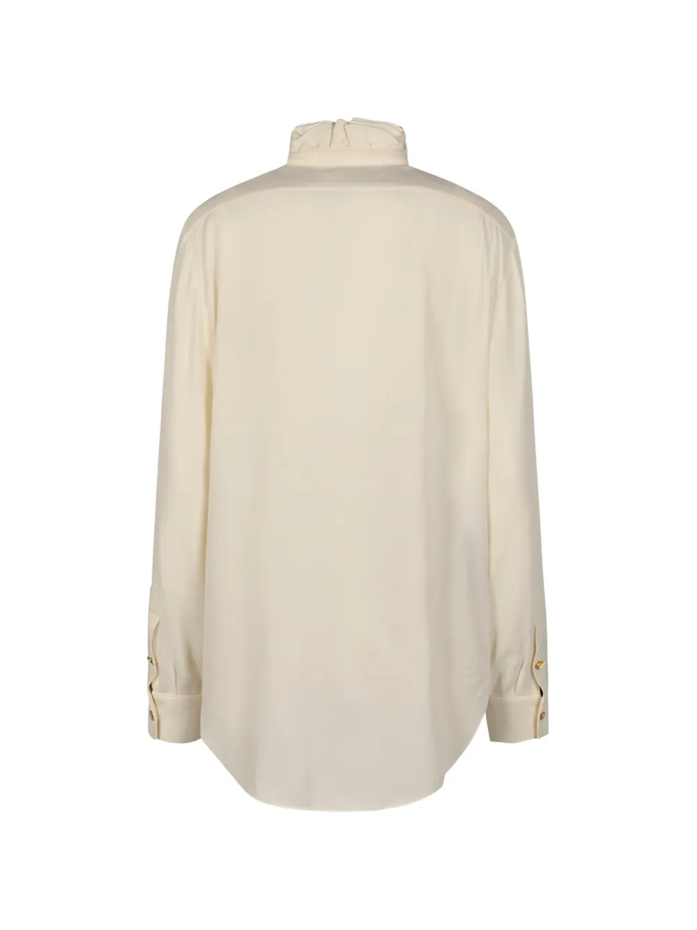 Alberta Ferretti Body met ruchekraag Beige