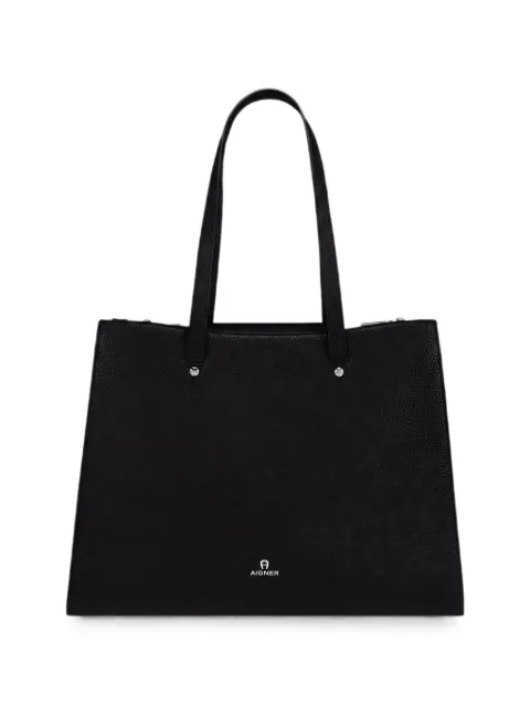 AIGNER large Ivy logo-print tote bag